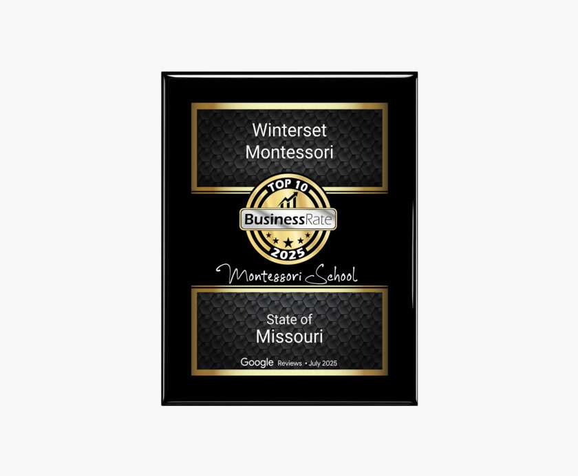 Winterset montessori award.